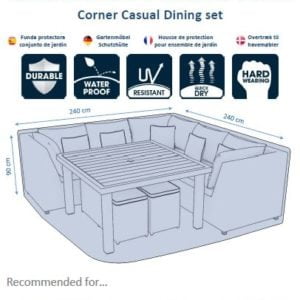 Lifestyle Garden Furniture Premium Casual Dining Set Cover