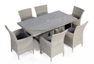 Supremo Barcelona 6 Seat Rectangular Set