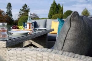 Supremo Barcelona Modular Dining Set with Lava Cushions