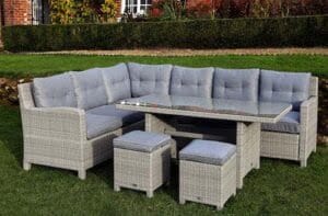 Supremo Barcelona Modular Dining Set with Lava Cushions