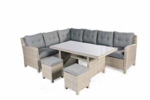 Supremo Barcelona Modular Dining Set with Lava Cushions