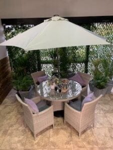 Supremo Barcelona 4 Seat Round Set