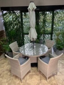 Supremo Barcelona 4 Seat Round Set