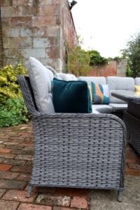 Supremo Rydal Curved Modular Dining Set – Storm Grey Weave