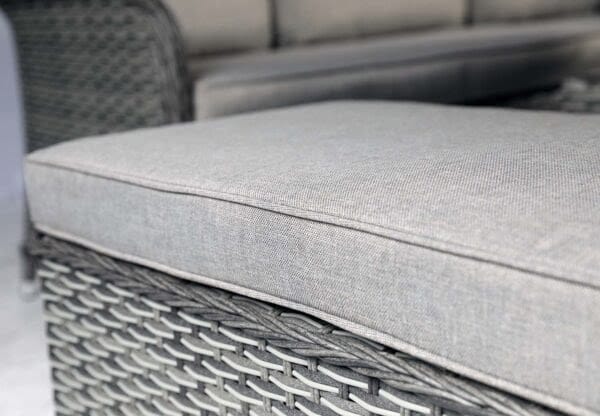 Supremo Rydal Curved Modular Dining Set – Storm Grey Weave