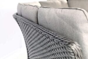 Supremo Rydal Curved Modular Dining Set – Storm Grey Weave