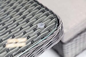 Supremo Rydal Curved Modular Dining Set – Storm Grey Weave