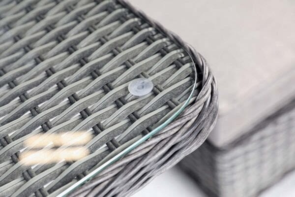 Supremo Rydal Curved Modular Dining Set – Storm Grey Weave