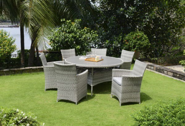 Lifestyle Garden Aruba 6 Seat Round Dining Set