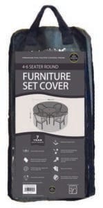 Garland 4-6 Seater Round Furniture Set Cover Black