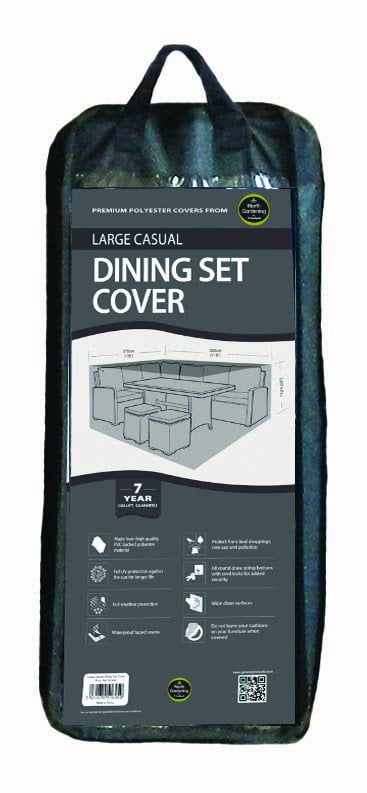 Garland Large Casual Dining Set Cover Black