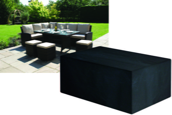 Garland Large Casual Dining Set Cover Black