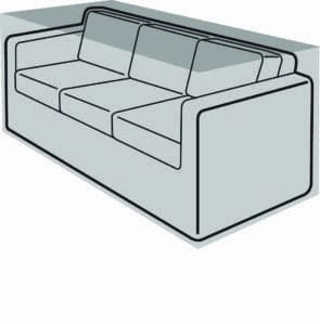 Garland 3 Seater Large Sofa Cover Black