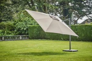 0004954 supremo provence deluxe 3m square cantilever parasol
