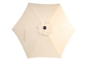 Supremo Riviera Deluxe Crank Parasol – 3M – Almond
