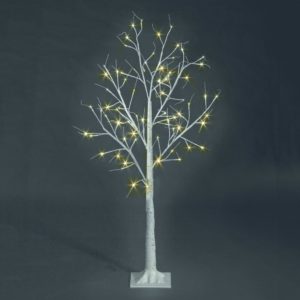 Birch Tree w/ 48 Warm White LEDs – 1.2m