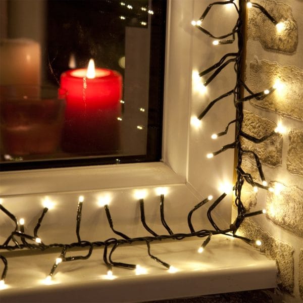 480 Cluster Christmas Tree Lights Warm White Burleydam Garden Centre