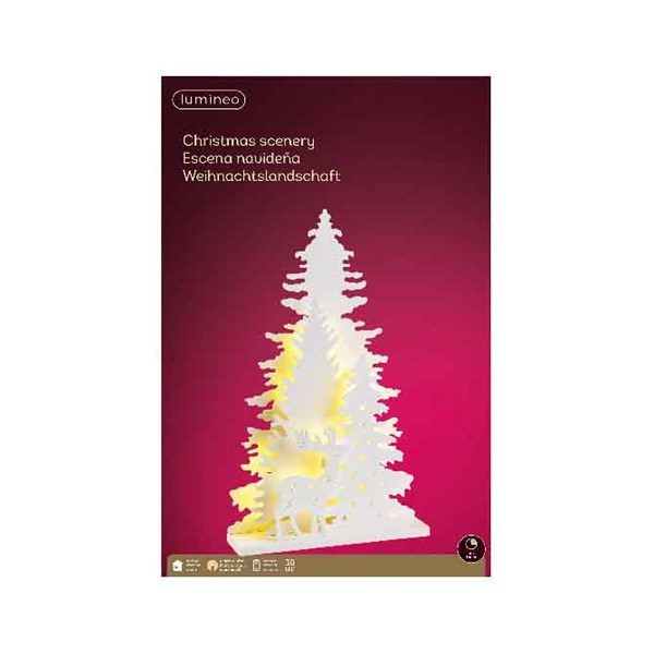 Led Christmas Tree Scene – Battery Operated