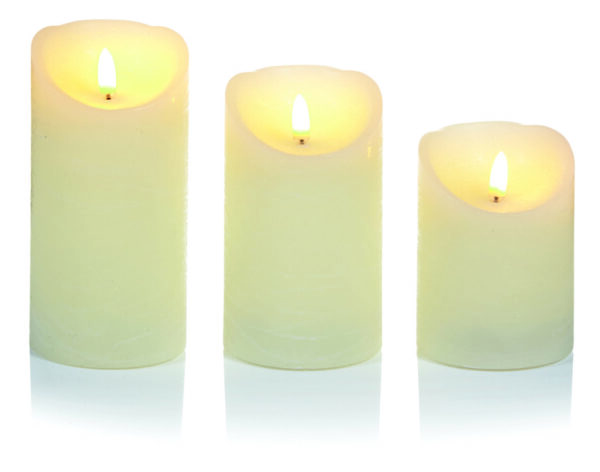 Premier Decorative Candle – Set Of 3 – Remote Control