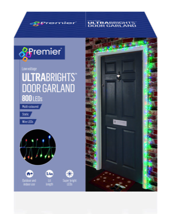Door Garland Ultrabrights – 800 Led – Multi Coloured