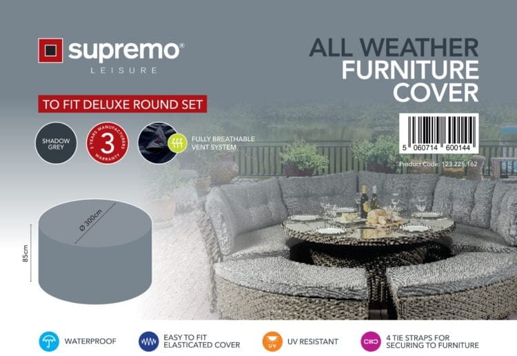 Supremo Deluxe Round Set All Weather Furniture Cover Burleydam Garden