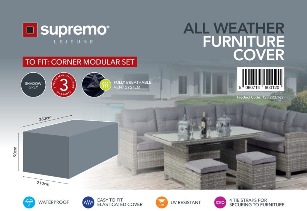Supremo Corner Modular Set All Weather Furniture Cover Burleydam