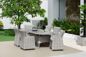Lifestyle Garden Samoa 6 Seat Oval Dining Set