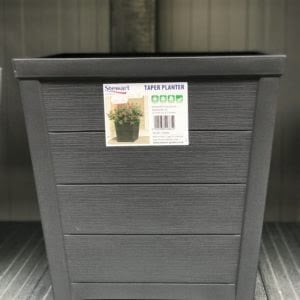 Stewart Garden – Taper Planter – 40 x 40 x 40 cm – Grey