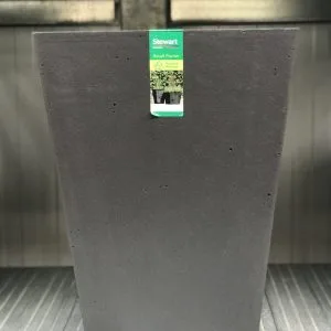 Stewart Garden – Tall Basalt Planter – 40 cm – Grey