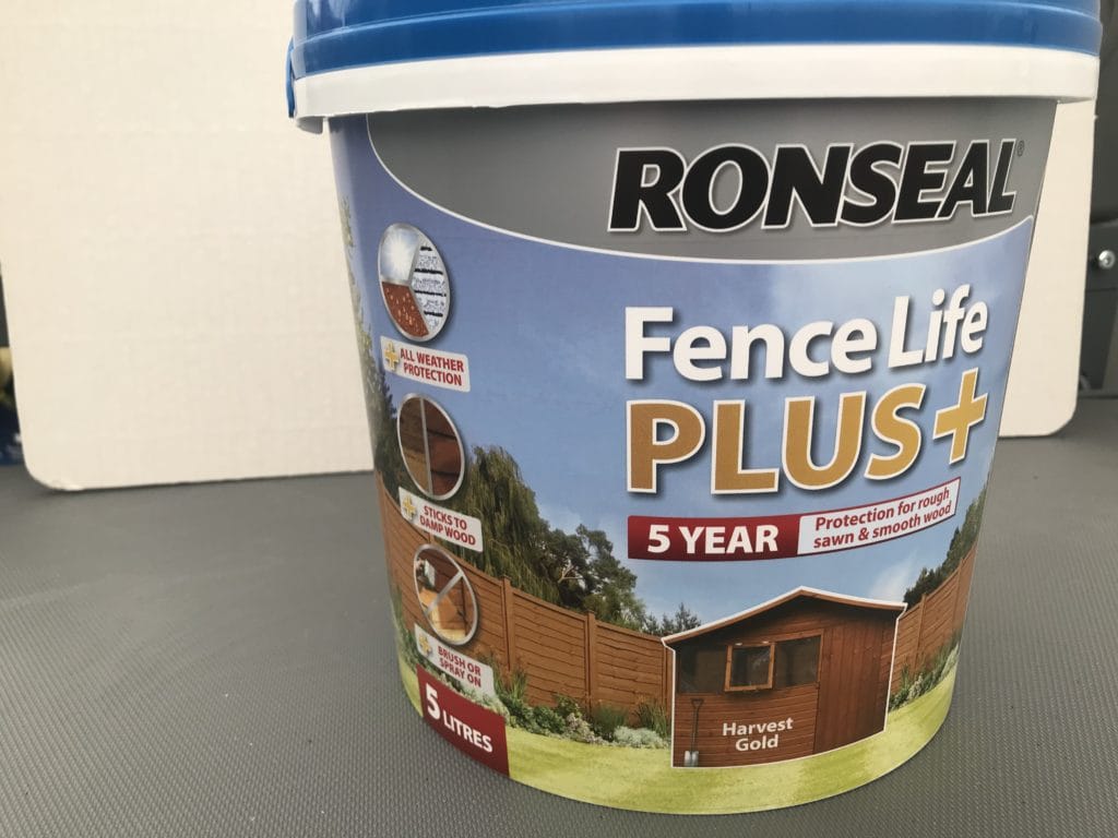 Ronseal Fencelife Plus + 5L Harvest Gold Burleydam Garden Centre
