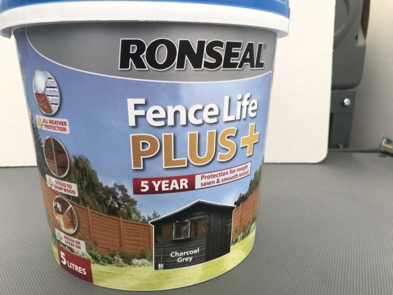 Ronseal Fencelife Plus + 5L Charcoal Grey Burleydam Garden Centre