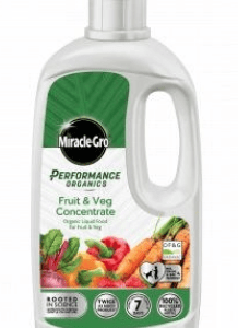 Miracle-Gro Performance Organics Fruit & Veg Concentrated Liquid Plant Food – 1L