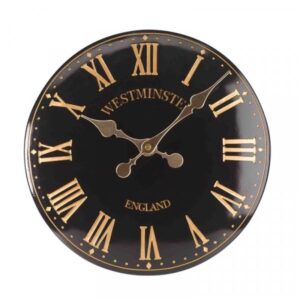‘Westminster Tower’ – Wall Clock -Black