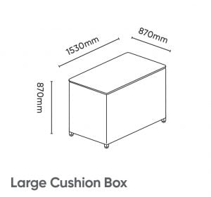 Kettler Palma Cushion Box – Whitewash