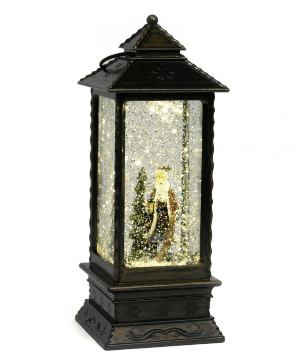 Illuminated Father Christmas Water Lantern With Yellow Leds – 28Cm