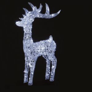 Premier Lit Soft Acrylic Reindeer with 160 White LED’s – 1.15m