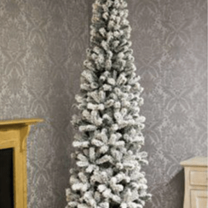 Premier Flocked Spruce Pine Artificial Christmas Tree  – 2M