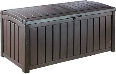 Keter Glenwood 390L Wood- Panel Storage Box – Expresso
