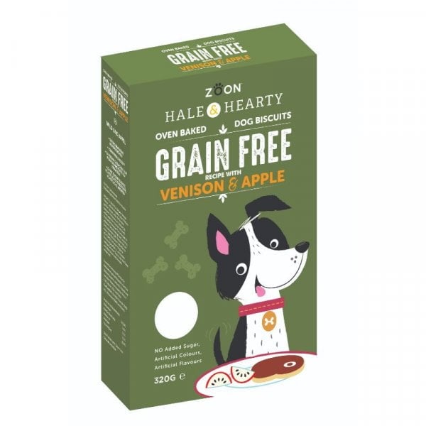 Zoon Hale & Hearty Venison & Apple Grain Free Biscuits 320G