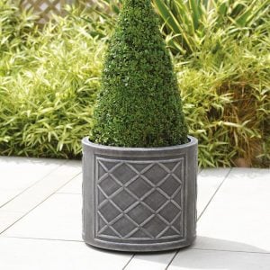 Stewart Garden – Round Lead Effect Planter – 32cm