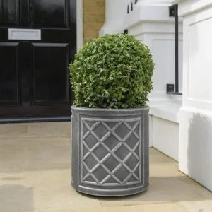 Stewart Garden – Round Lead Effect Planter – 44cm Stewart Garden – Round Lead Effect Planter – 44cm
