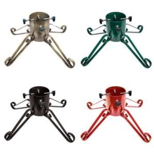 Traditional Wrought Iron  Tree Stand – Red 4″