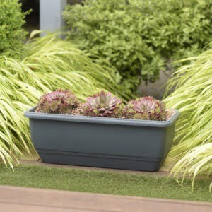 Stewart Garden – Patio Trough – Slate Grey – 50cm