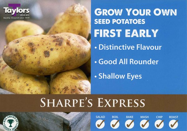 Seed Potato – SHARPE`S EXPRESS – 2kg