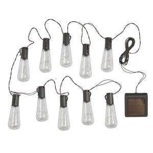 Smart – Eureka! Vintage Lightbulb Solar String Lights – 10 Bulbs