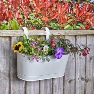 Smart – Fence & Balcony Hanging Planter – Ivory – 12″