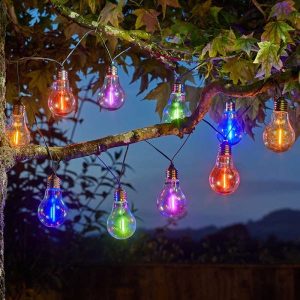 Smart – Neon-esque Solar Lightbulbs – Set of 10