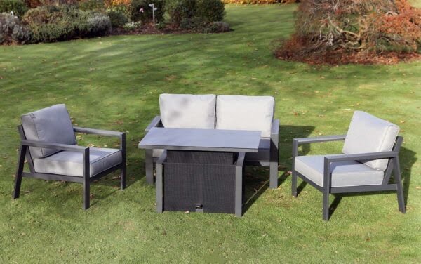 Supremo Melbury Lounge Set with Height adjustable table