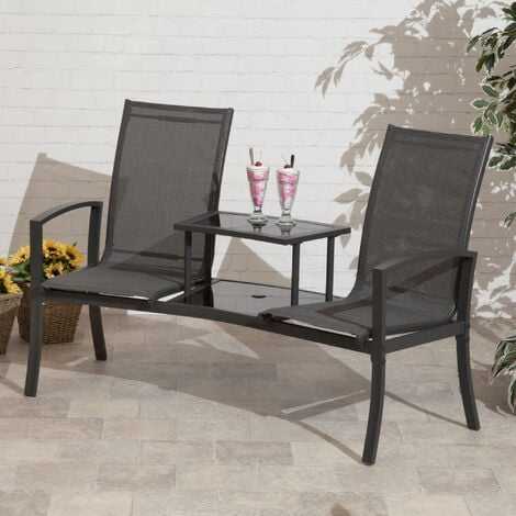 Suntime Havana Duo Seat Charcoal Burleydam Garden Centre