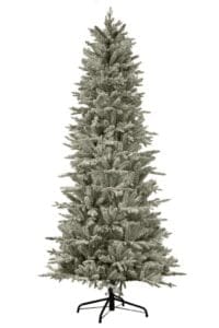 slim northern flocked fir christmas tree 7.5ft 225cm 2877 p